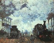 Claude Monet Arrival at St Lazare Station oil on canvas